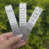 Metal Bible verse bookmarks engraved with inspirational Scripture