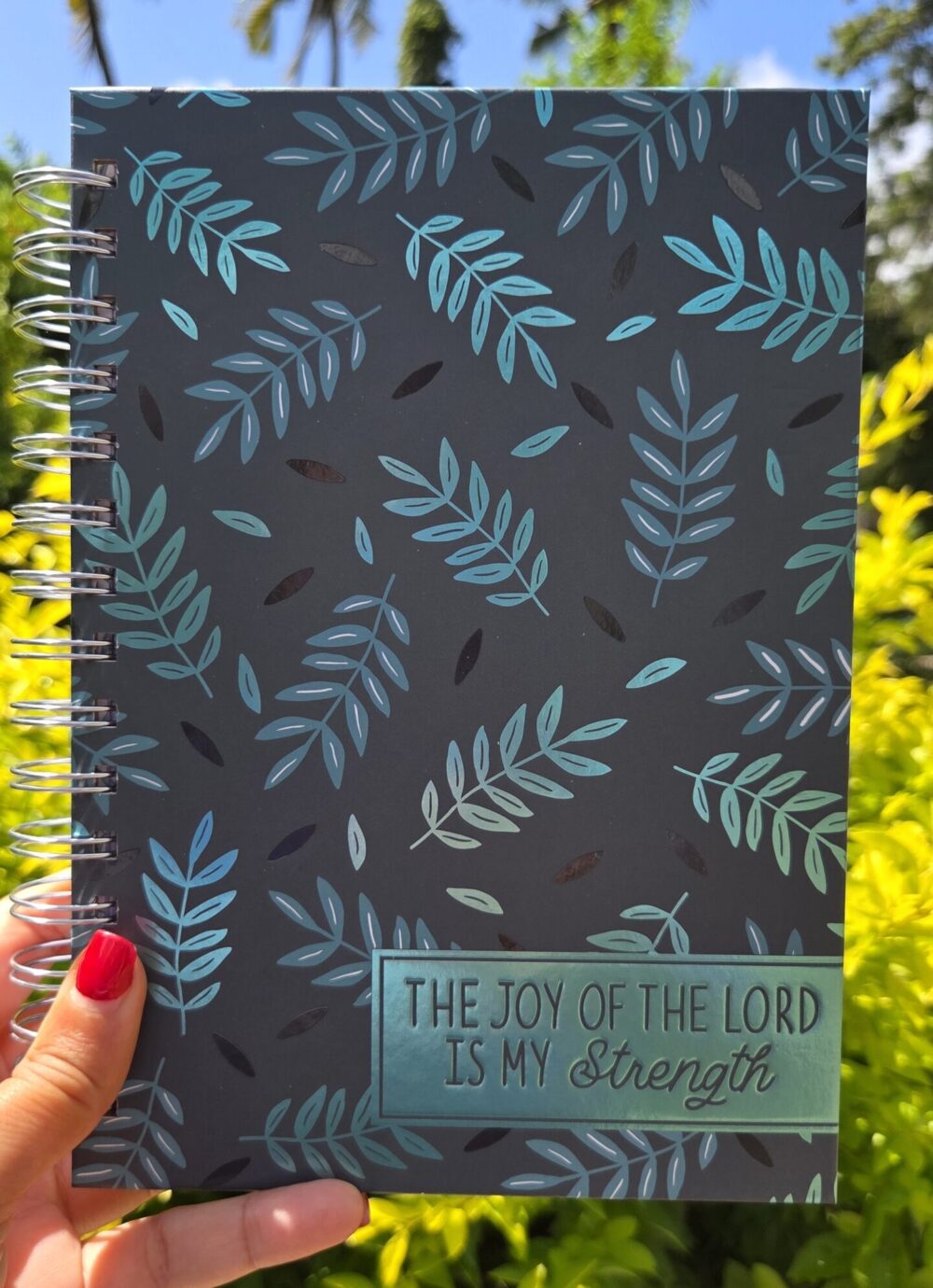 Christian Journal - The Joy of the Lord - Hardcover Notebook