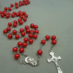 Pearl rosary with smooth beads for prayer and daily devotion