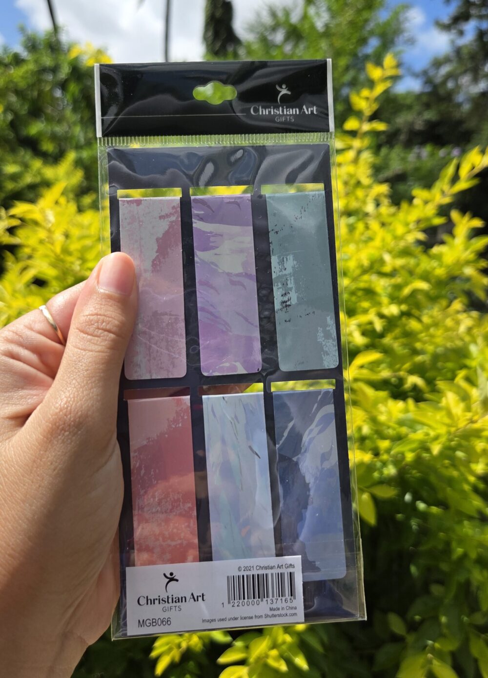 Scenic Pastel Magnetic Bookmarks - Set of 6
