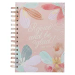 Rejoice and Be Glad hardcover wirebound journal for daily writing and reflection