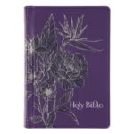KJV Purple Hardcover Faux Leather Compact Bible durable and portable