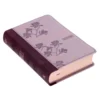 KJV Two-Tone Purple Faux Leather Compact Large Print Bible with easy-to-read text