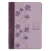 KJV Two-Tone Purple Faux Leather Compact Large Print Bible with easy-to-read text