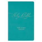 KJV Teal Faux Leather Flexcover Gift Edition Bible, durable and portable
